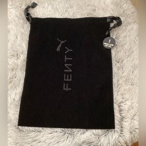 Puma Fenty black velour velvet dust bag new with tag